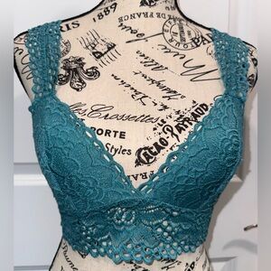 Aerie Teal Lace Bralette